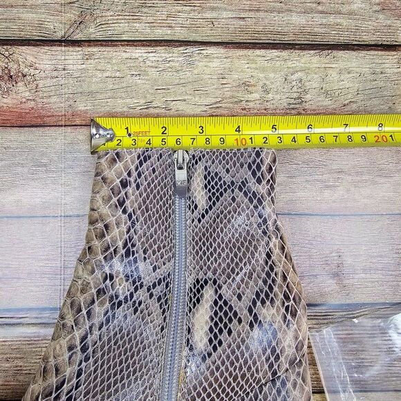 Marc Fisher Snake Print Block Heel Stretch Boot Size 8M - Picture 11 of 12